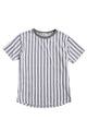 Cypress T-Shirt Grey / White Stripes