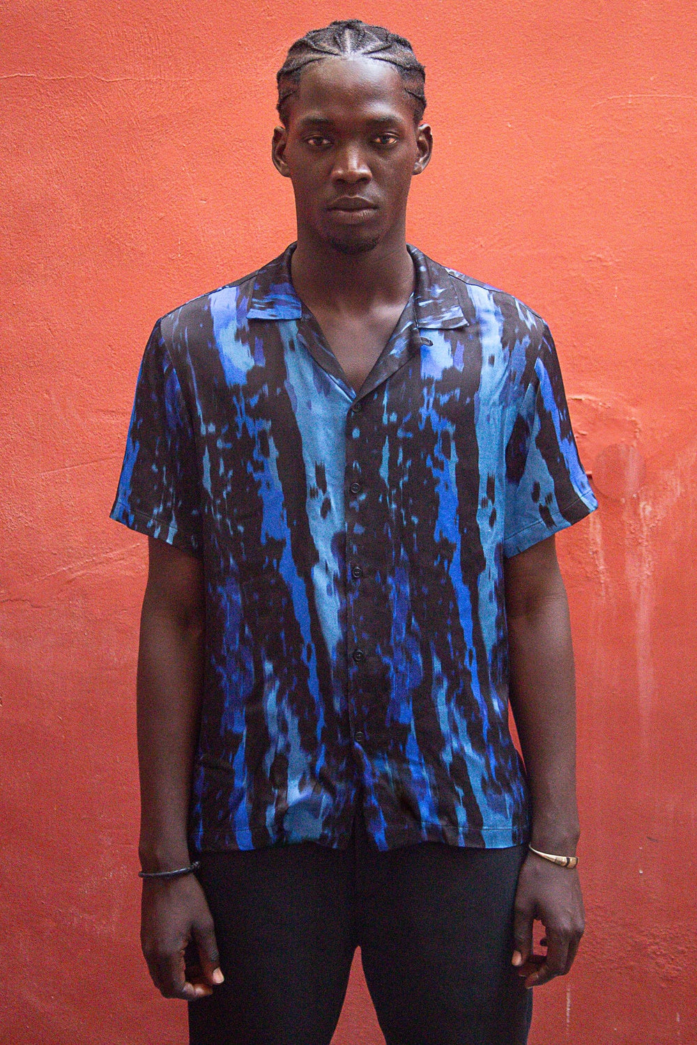 Wakame  Shirt Blue Black