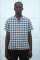 Wakame  Shirt Blue Blurry Checks