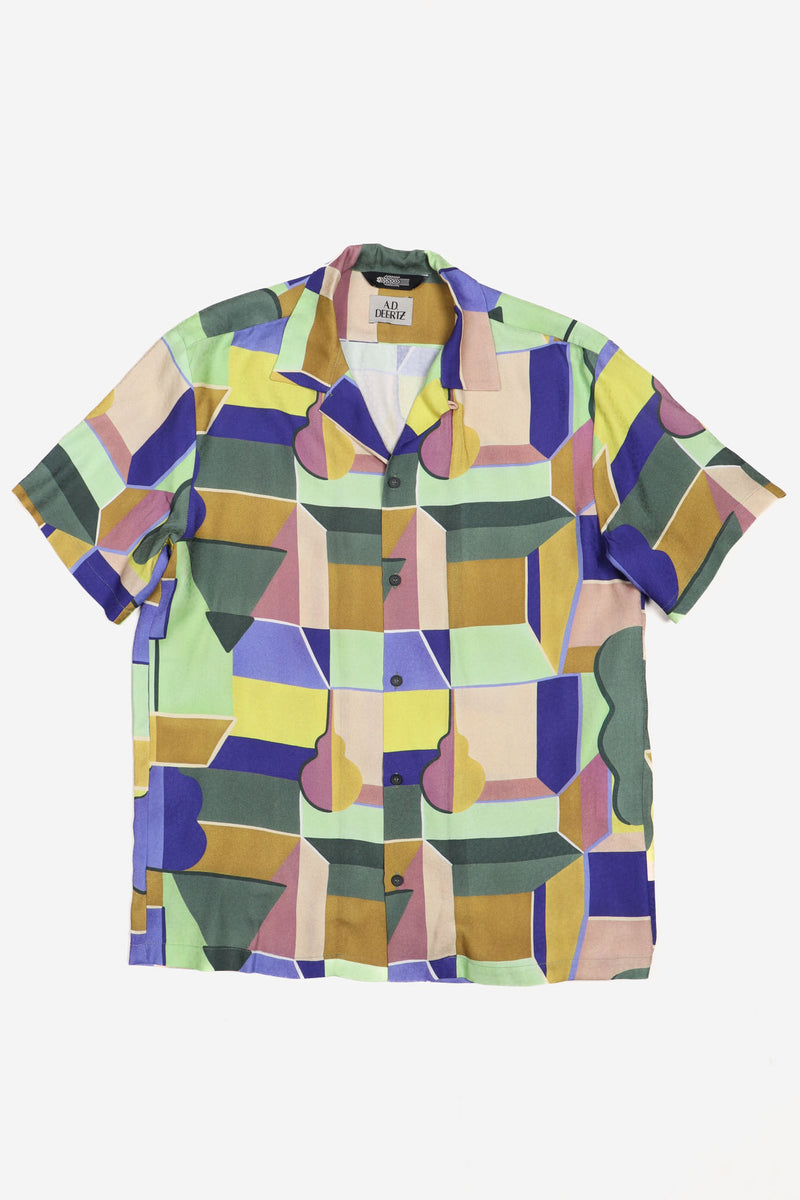 Wakame Shirt green graphic print