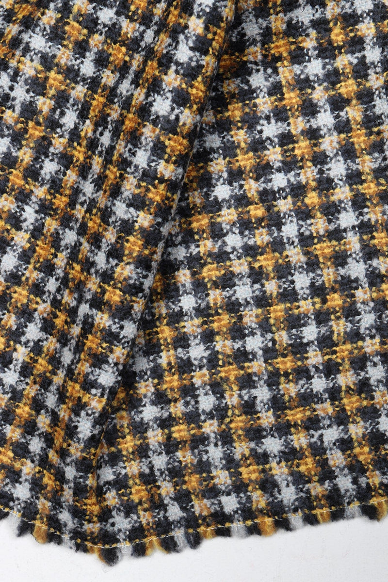 Enoki Scarf Black Grey Yellow