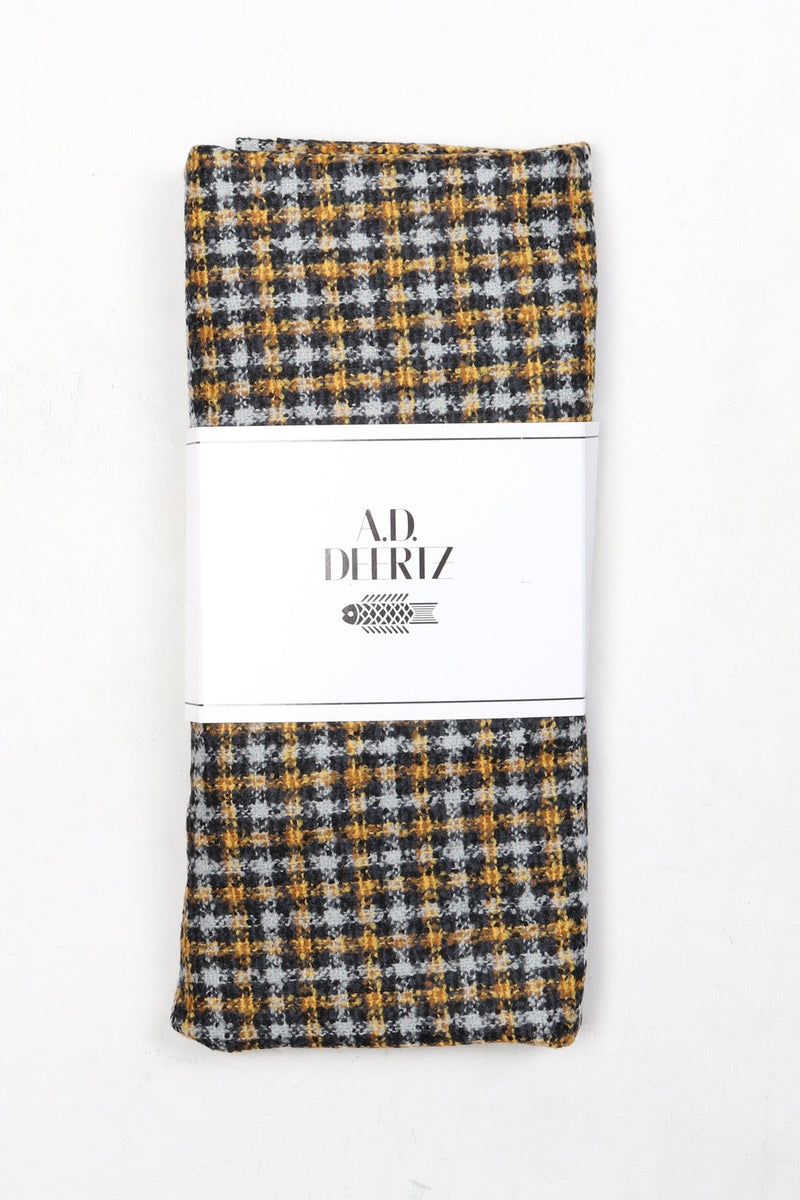 Enoki Scarf Black Grey Yellow