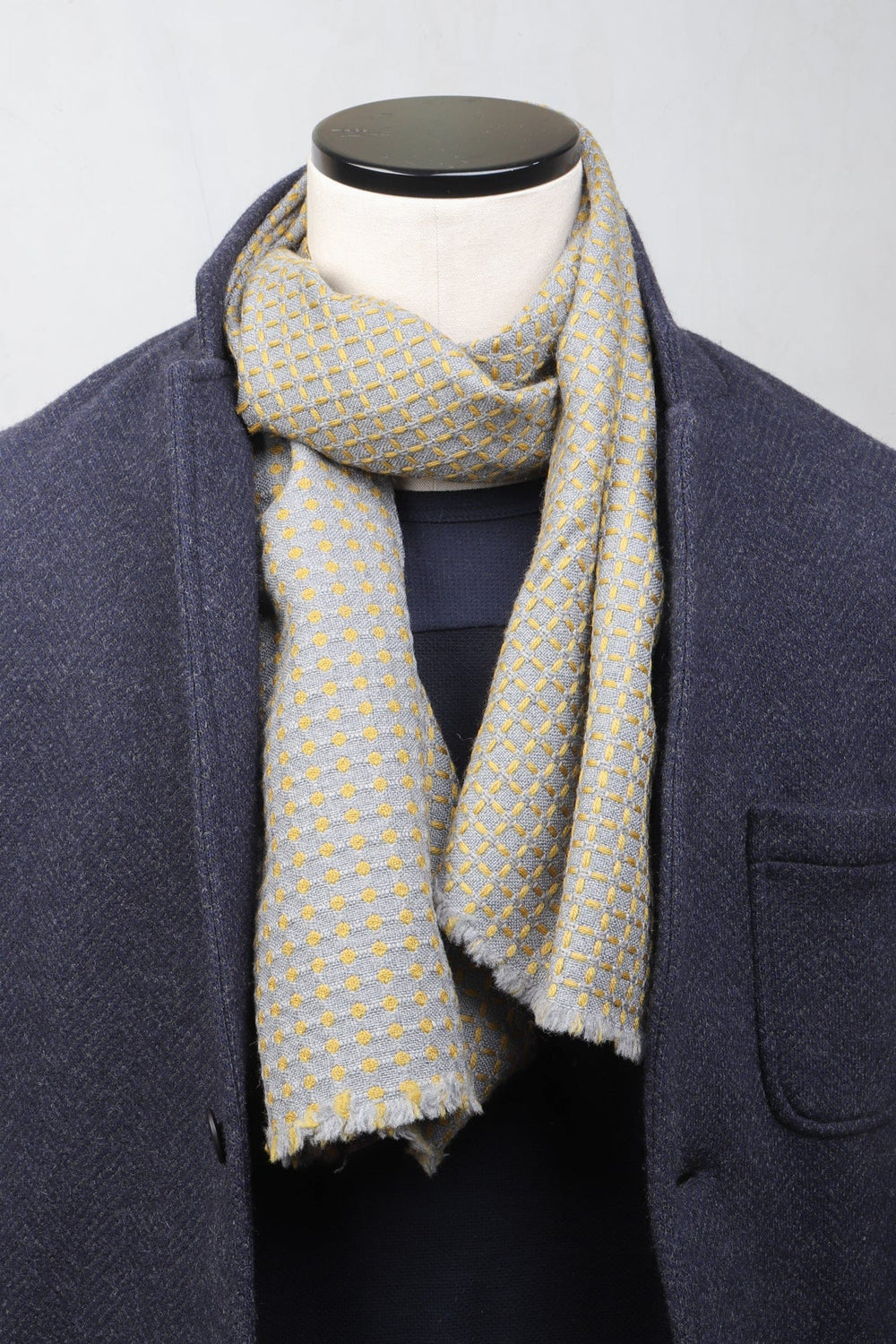 Gobi Scarf Grey Yellow