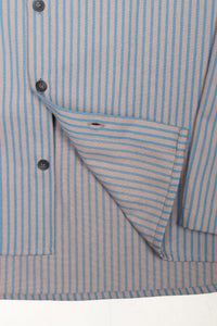 Reed Shirt Grey Blue Stripes