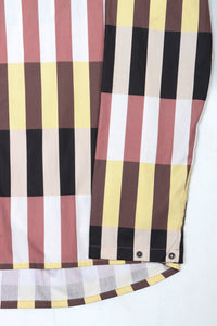 Reed Shirt Black Beige Block Stripes