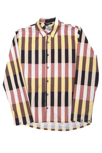Reed Shirt Black Beige Block Stripes