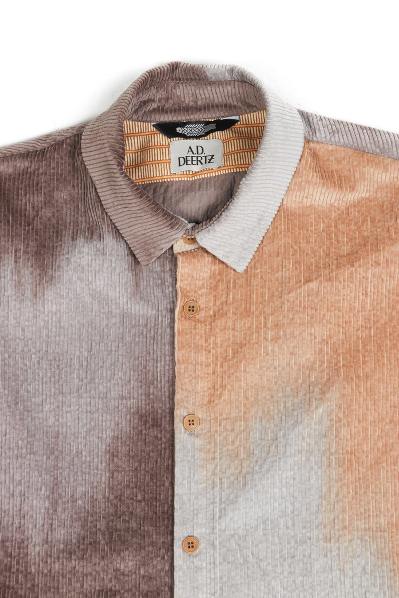Reed Shirt Beige Grey Corduroy