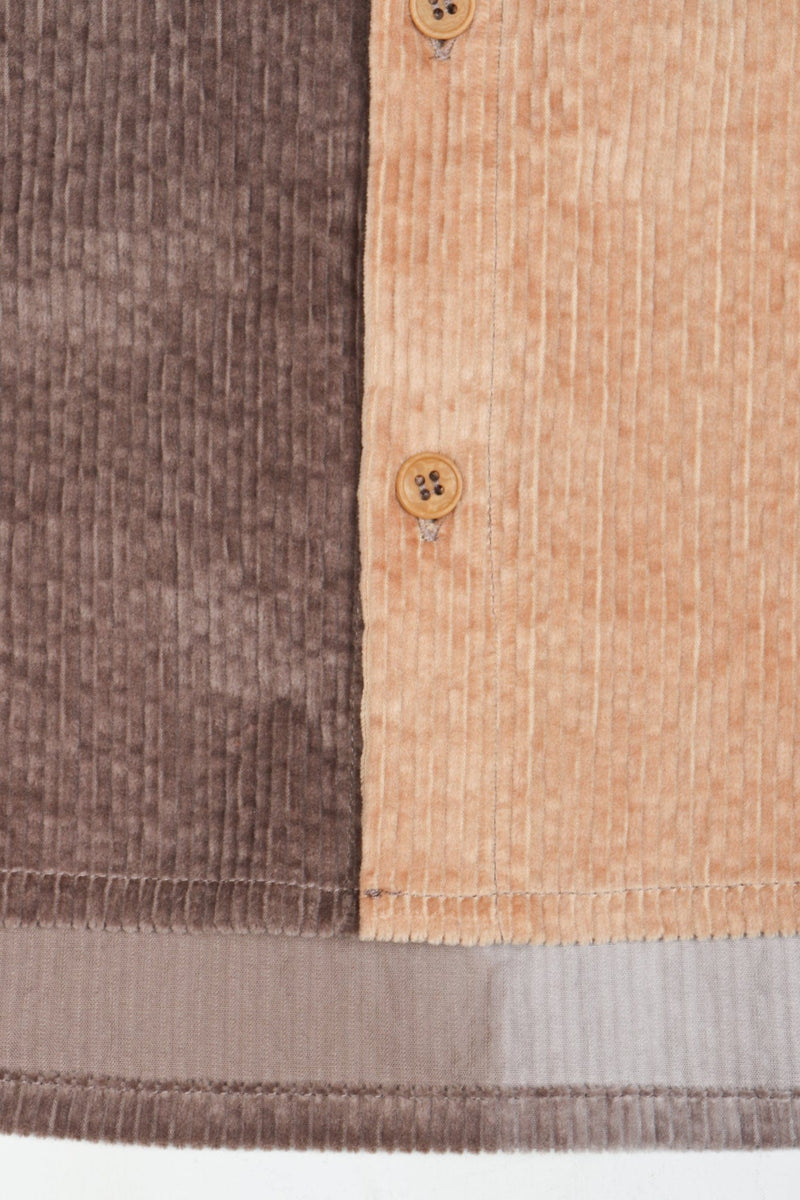 Reed Shirt Beige Grey Corduroy