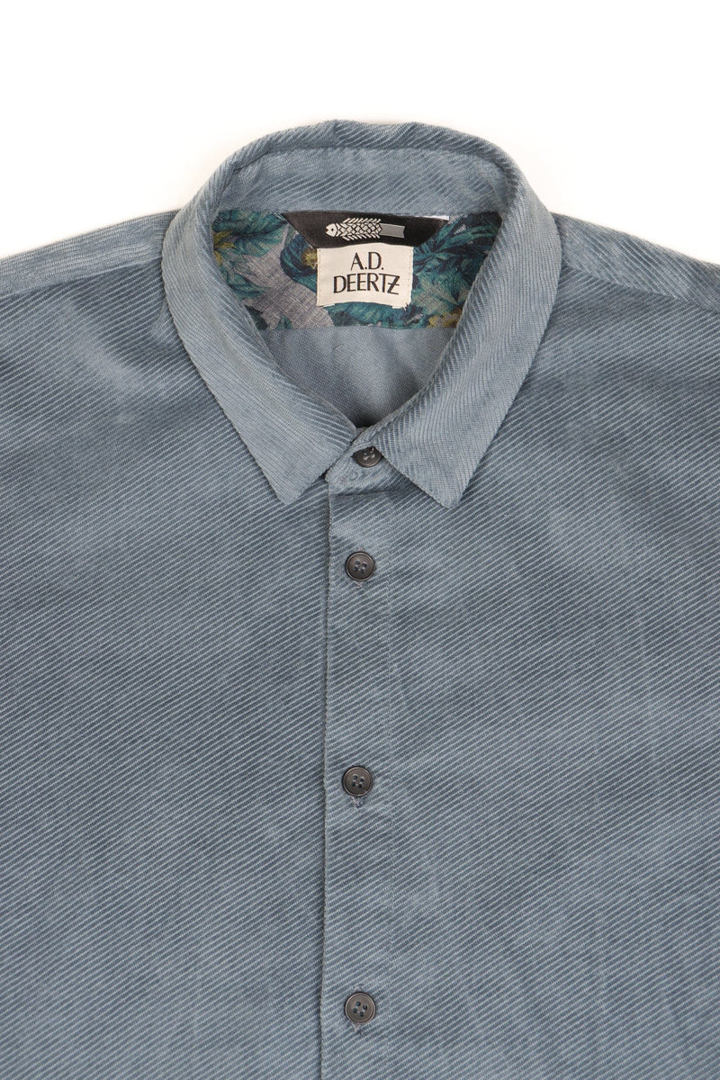 Reed Shirt Smoke Blue Velour