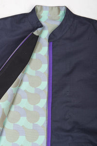 Kiso Jacket Turquoise  / Navy