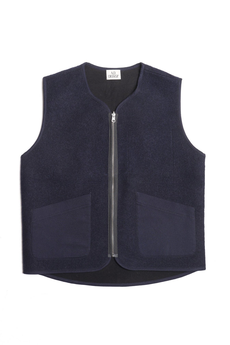 Tana Vest Navy Wool
