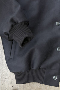 Black blouson made of Teflon coated moleskin ADDeertz Berlin Menswear