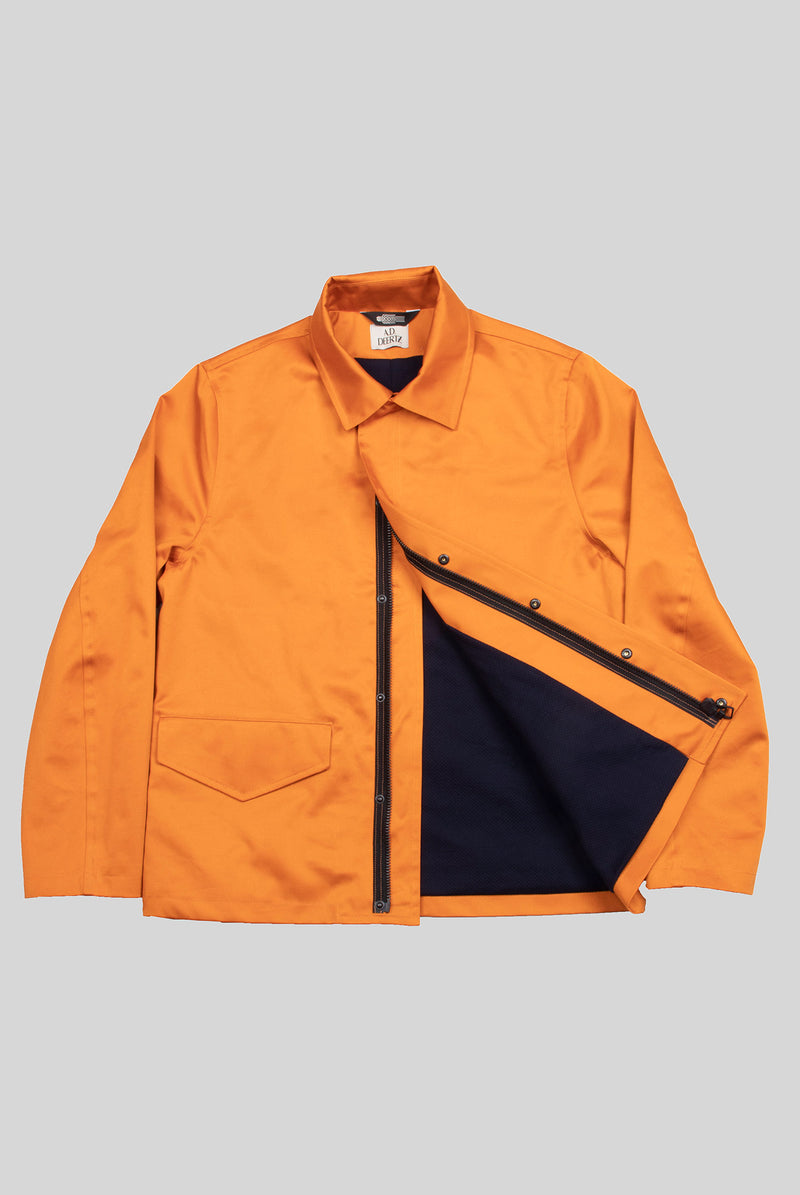 orange Robust Cotton/Nylon mix Water repellant Jacket Addeertz menswear berlin