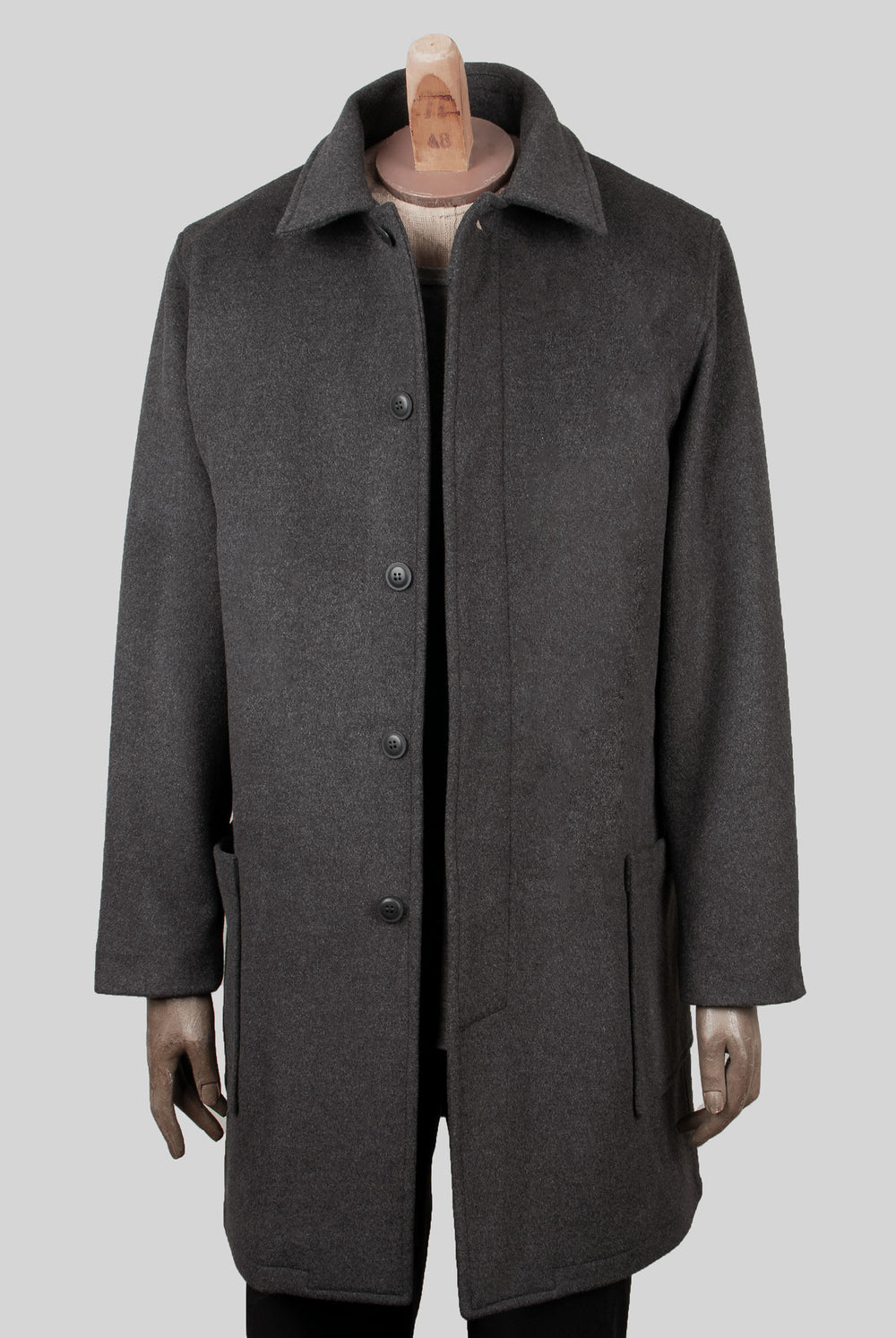 dark grey wool coat menswear berlin