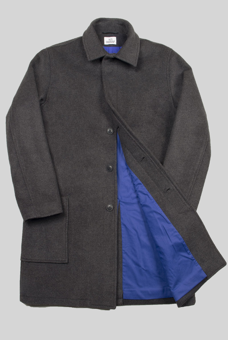 dark grey wool coat menswear berlin