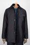 Black marine style coat Teflon coated moleskin fabric Water and dust repellent Made in Poland ADDeertz menswear berlin