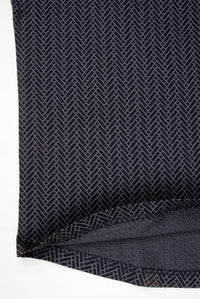 T-Shirt with a black and grey woven geometric pattern Smooth surface ADDeertz Menswear Berlin
