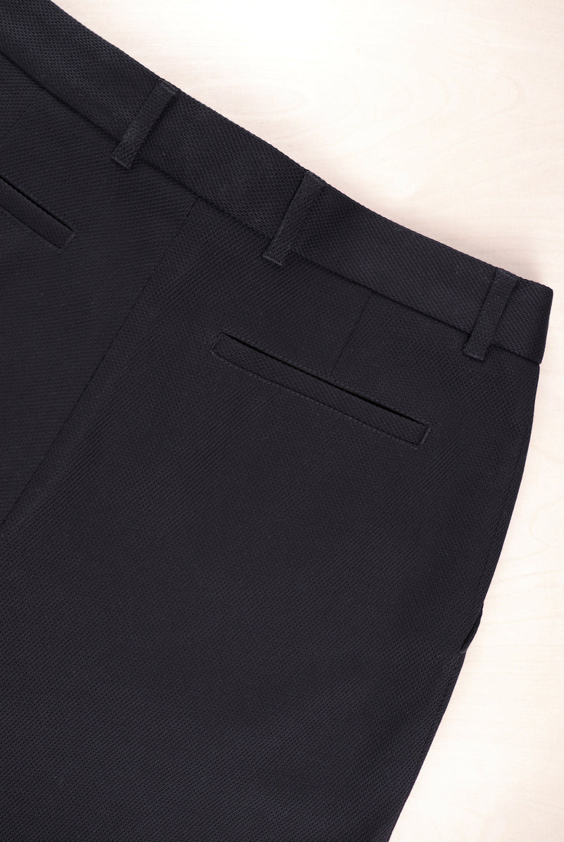 Black Elegant tapered trousers Cotton ADDeertz Berlin Menswear