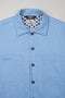 ADDeertz Blue Heavy Cotton Shirt menswear detail 