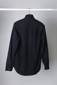 addeertz hand dyed indigo jacket, with patchwork detail