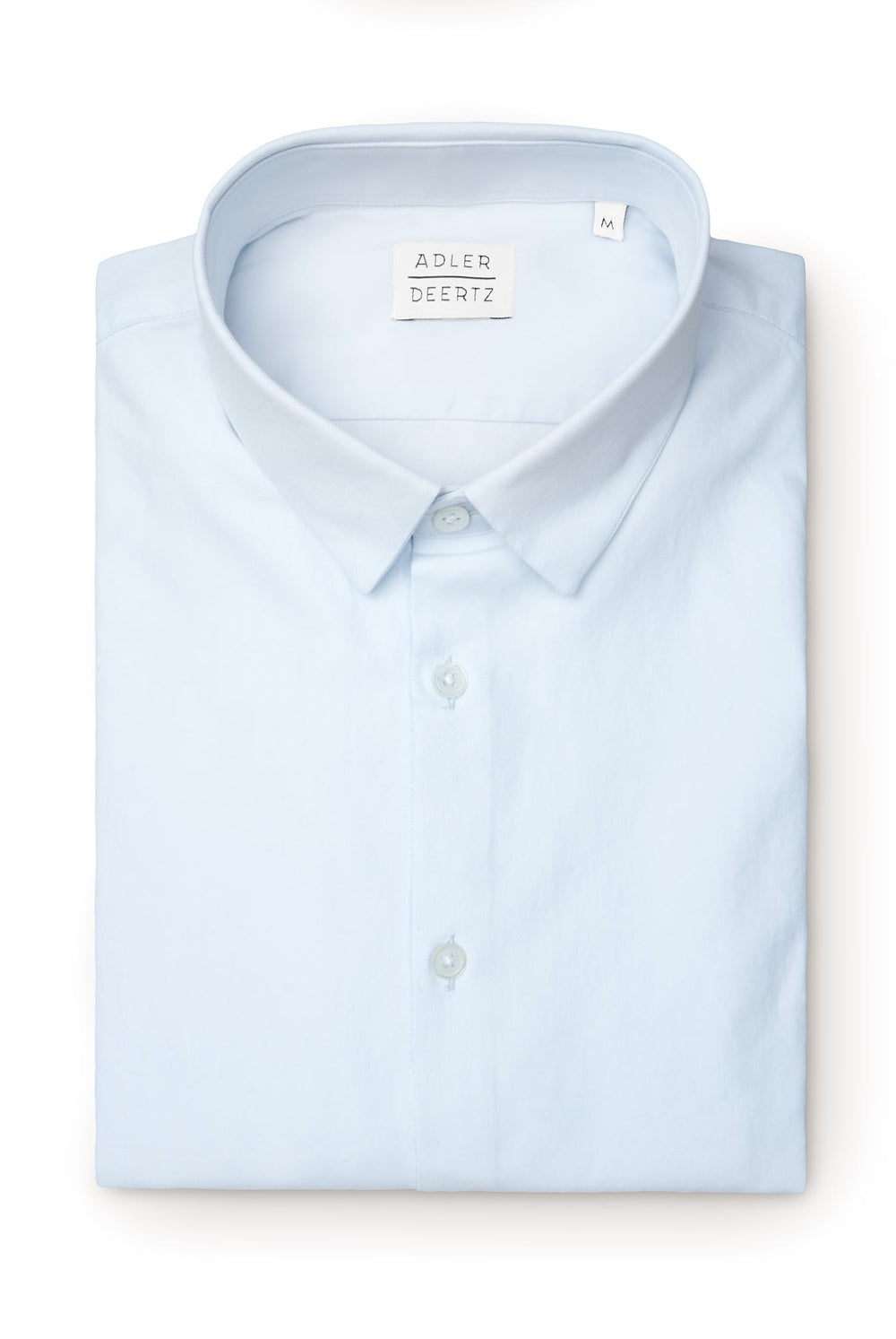 Straight fit shirt light blue cotton addeertz menswear