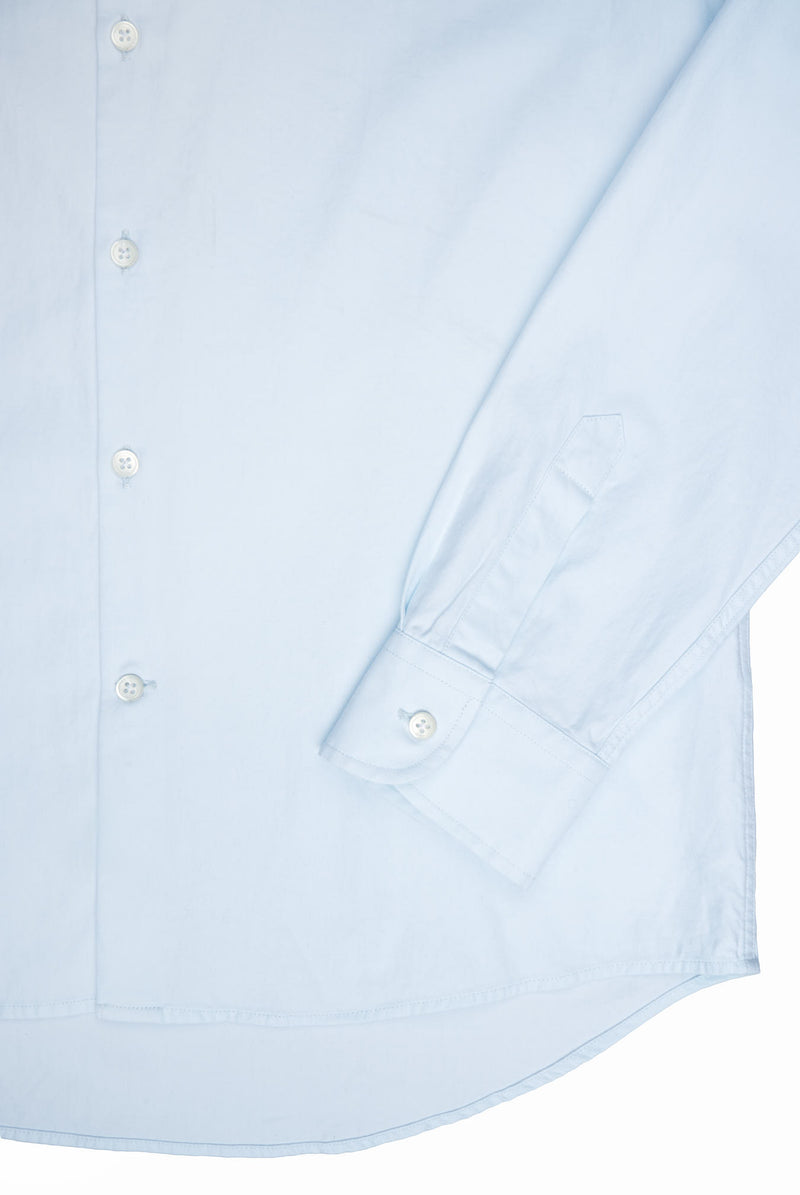 Straight fit shirt light blue cotton addeertz menswear