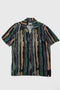 Wakame Shirt Black Green Stripes