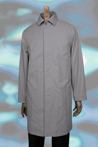 ADDeertz Grey Light fabric, easy to wear and to pack for travel Mac Coat Cotton Menswear Berlin  