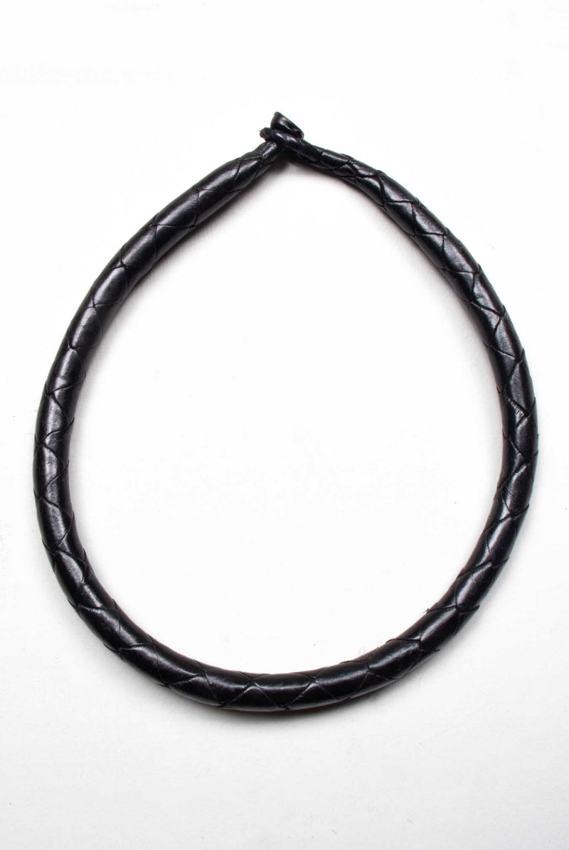 Leather Necklace Black