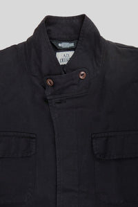 ADDeertz black Shirt-Jacket with a Uniform feel mesnwear berlin