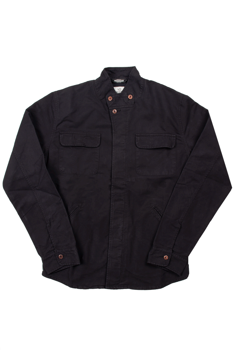 ADDeertz black Shirt-Jacket with a Uniform feel mesnwear berlin
