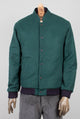 Flight jacket in a soft green wool fabric menswear berlin
