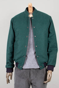Flight jacket in a soft green wool fabric menswear berlin