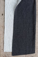 2 Layer jersey scarf Dark grey and off-white  170cm x 40cm