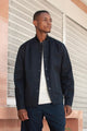 Black Cotton canvas jacket with soft brushed surface ADDeertz Menswear Berlin