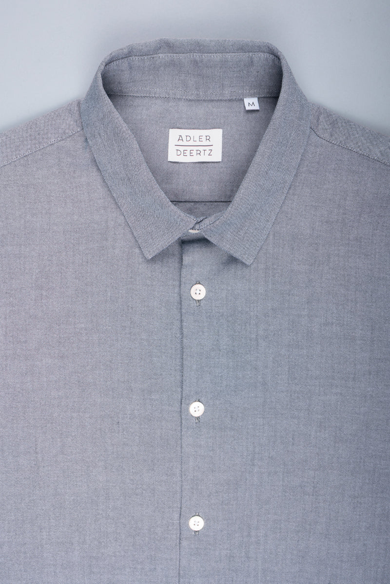 A.D.Deerttz Straight fit shirt in light weight fabric light grey