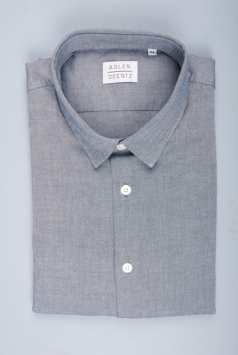 A.D.Deerttz Straight fit shirt in light weight fabric light grey