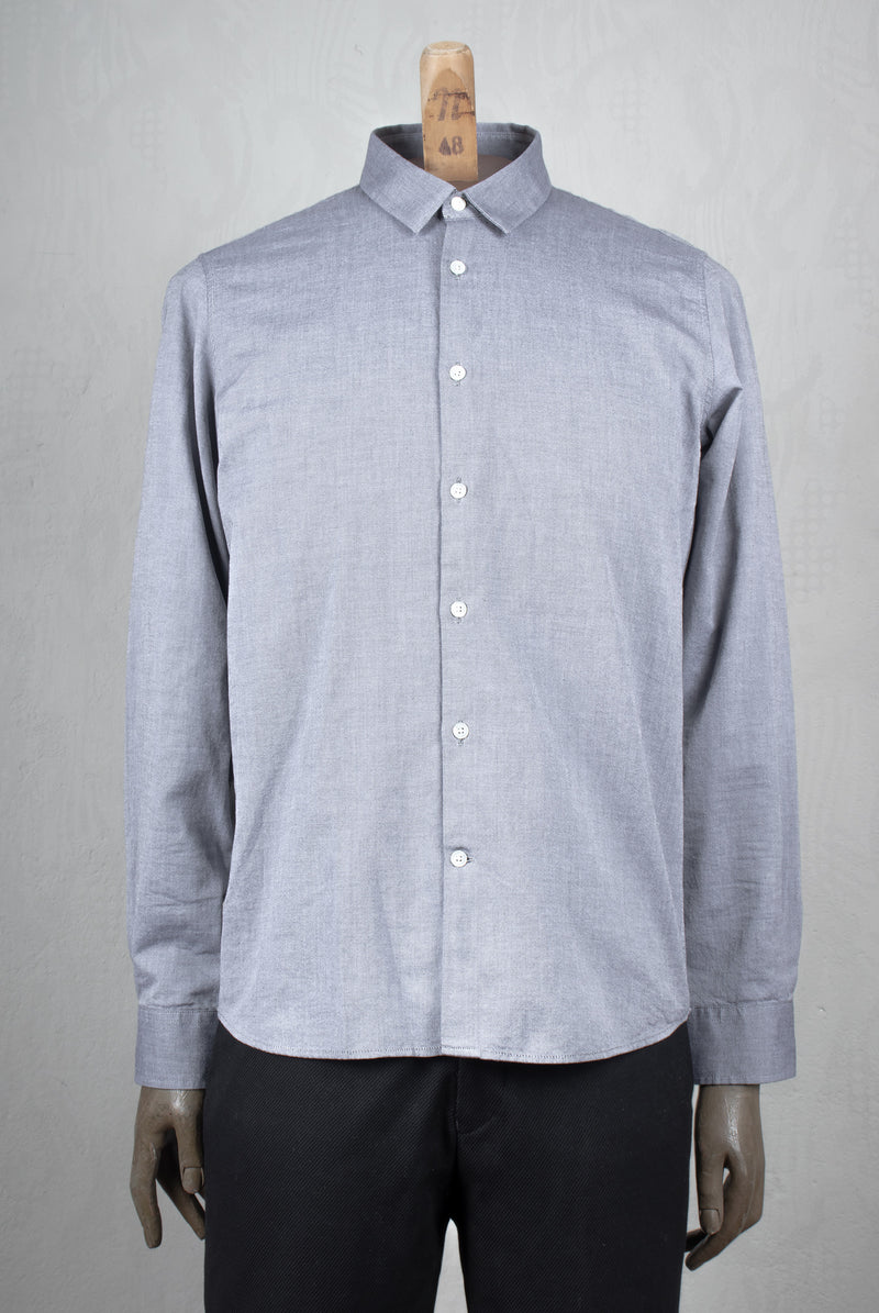 A.D.Deerttz Straight fit shirt in light weight fabric light grey